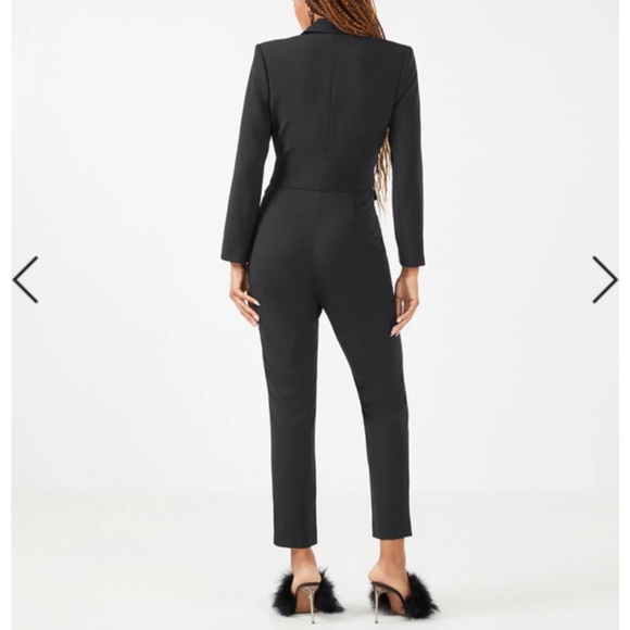 COPY - BCBGMAXAZRIA Clarisse Tuxedo Jumpsuit - Picture 3 of 4
